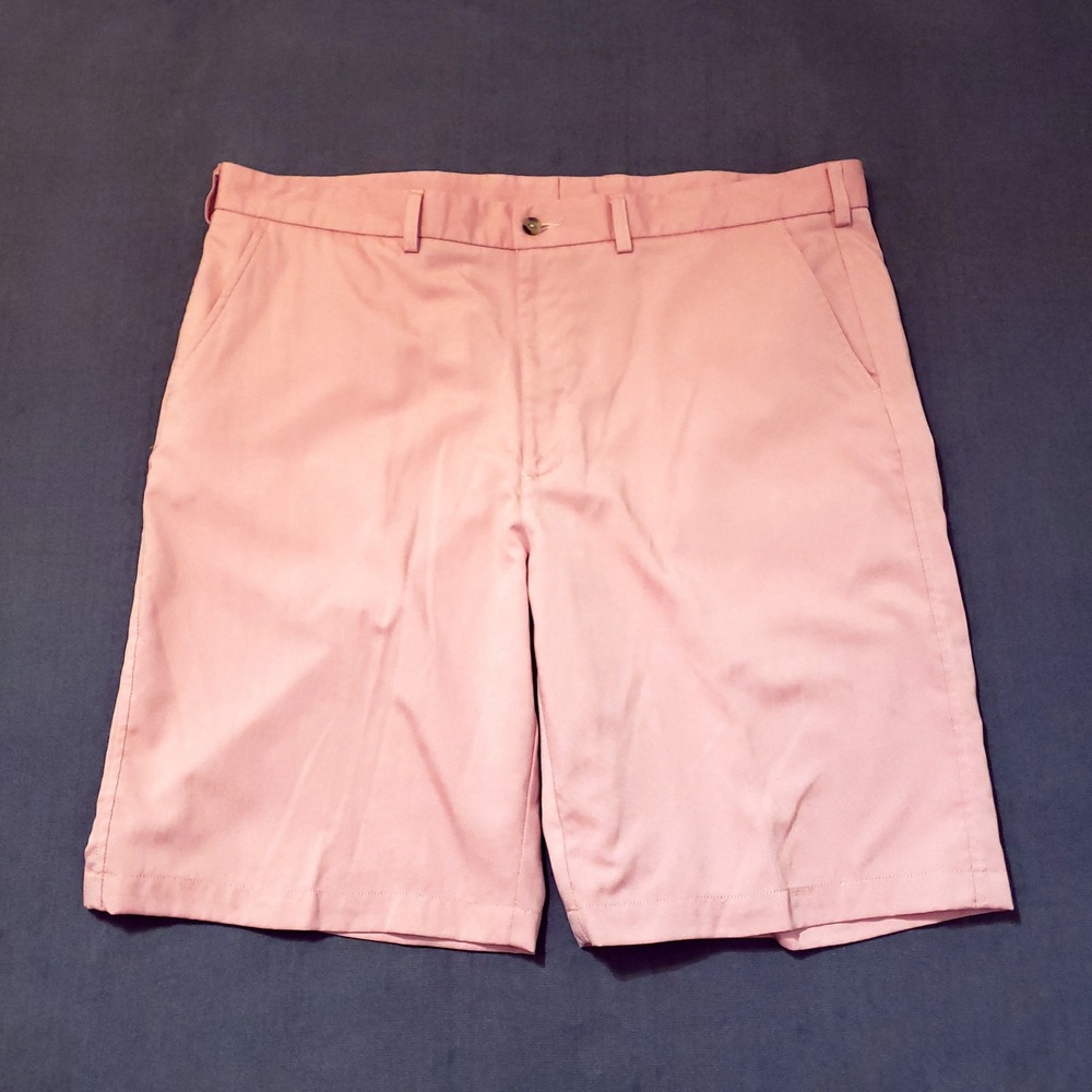 Pebble Beach Performance‎ Golf Shorts Mens 42 Pink Flat Front Lightweight